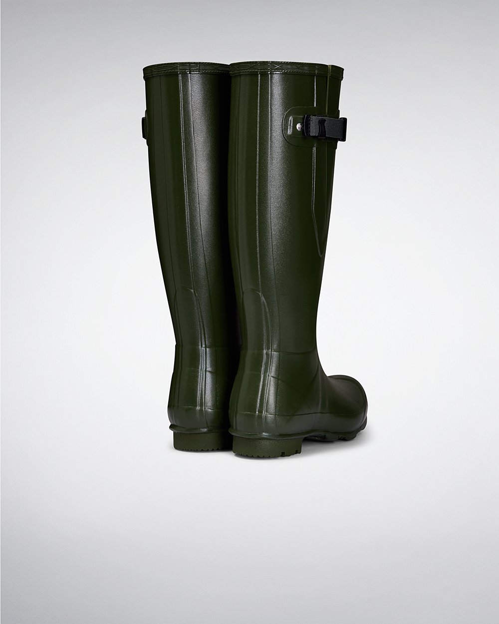 Hunter Mujer Norris Field Side Adjustable - Botas de Lluvia Verde - 346-XYTSQU